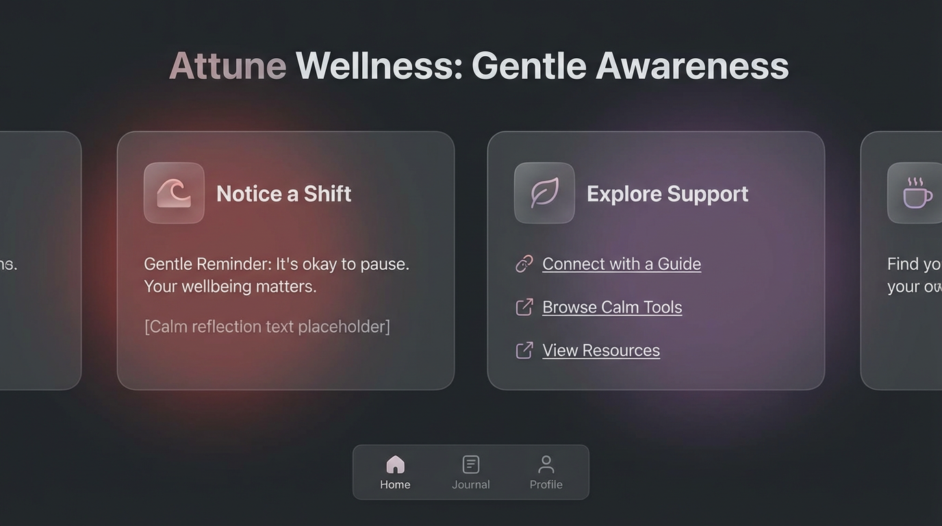 App screenshot: grounded pattern signals and resources