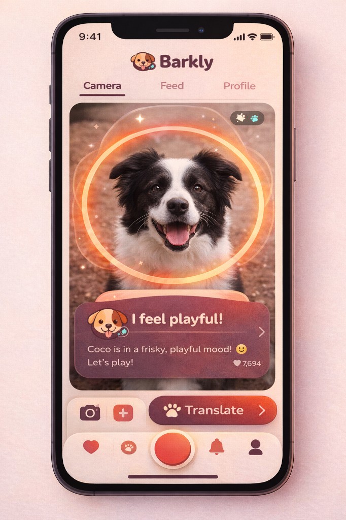Barkly app interface preview on a phone